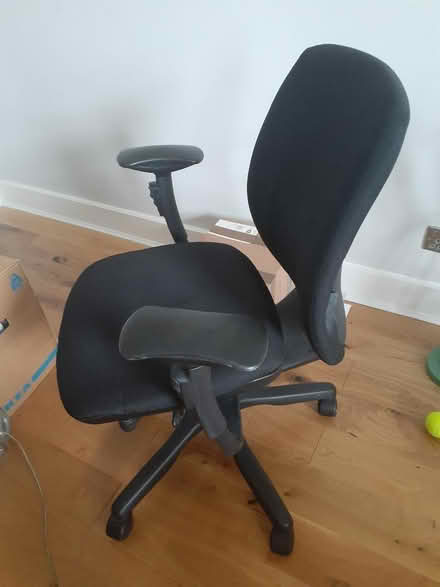 Photo of free Black office chair (Hornsey N8) #3