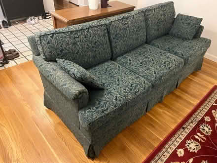 Photo of free Sofa 85" x 35" Ethan Allen green (94086) #1