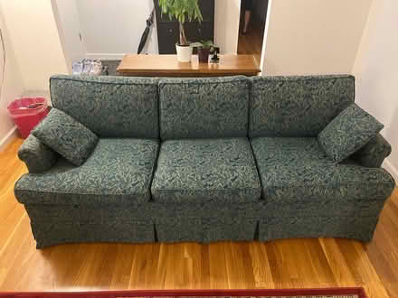 Photo of free Sofa 85" x 35" Ethan Allen green (94086) #2