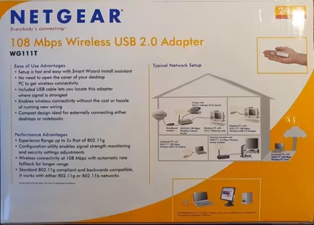Photo of free Netgear USB 2.0 108 Mbps wireless adapter (Whitley Bay NE26) #1