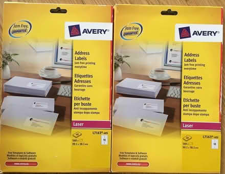 Photo of free AVERY ADDRESS LABELS 99.1 x 38.1mm (LE7 9 Scraptoft) #2