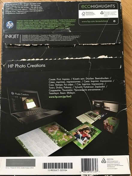 Photo of free hp glossy a4 photo paper 40 sheets (LE7 9 Scraptoft) #3