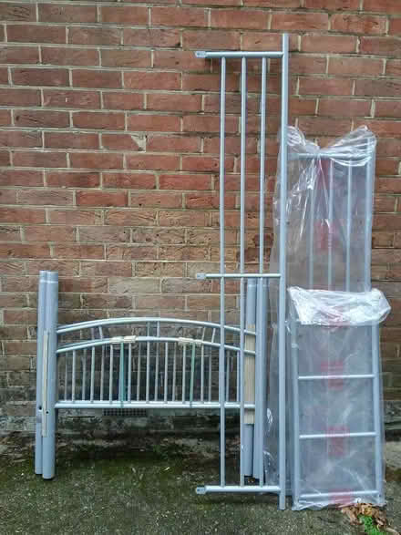 Photo of free Incomplete Steel Bunk Bed: Bits, Ends, Rails and Ladder (Bournemouth BH1) #1