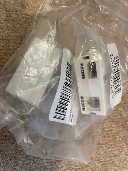 Photo of free ADSL Microfilters x2 (Emerson’s green, BS16) #1