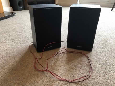 Photo of free Pair of Sony speakers (Roundhay LS8) #1
