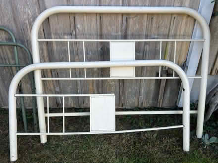 Photo of free vintage metal bed frame-full (Nordland) #2