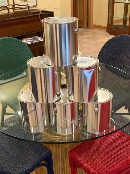Photo of free Paint cans (6) (Carpentersville, west of river) #1