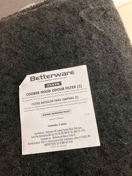 Photo of free Cooker hood filters - unused (Plumstead Common SE18) #3