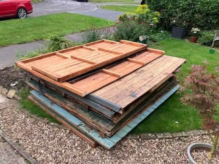 Photo of free 12 x 6 foot pentland wooden shed (Eversley RG40) #2
