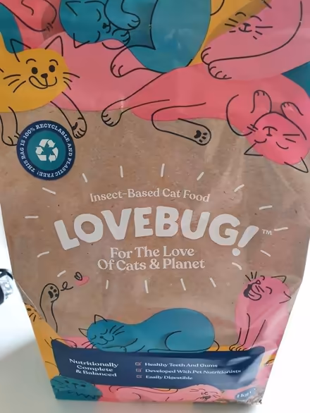 Photo of free Love Bug insect based cat food, new and unopened (Gobowen SY10) #1
