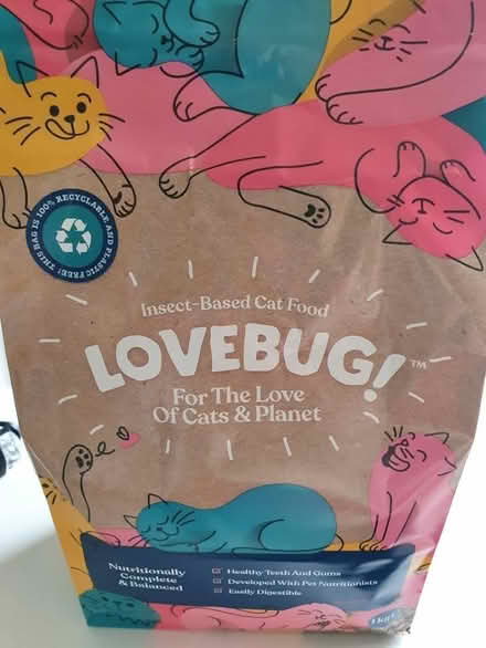 Photo of free Love Bug insect based cat food, new and unopened (Gobowen SY10) #1