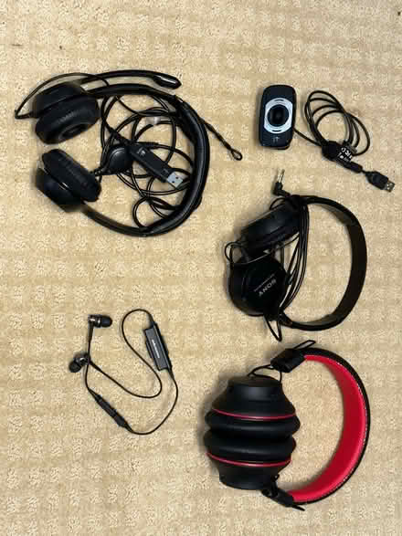 Photo of free Headphones and webcam (Central Belmont) #1