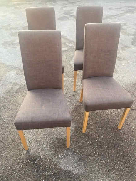 Photo of free 4 brown dining chairs (North Abingdon OX14) #1