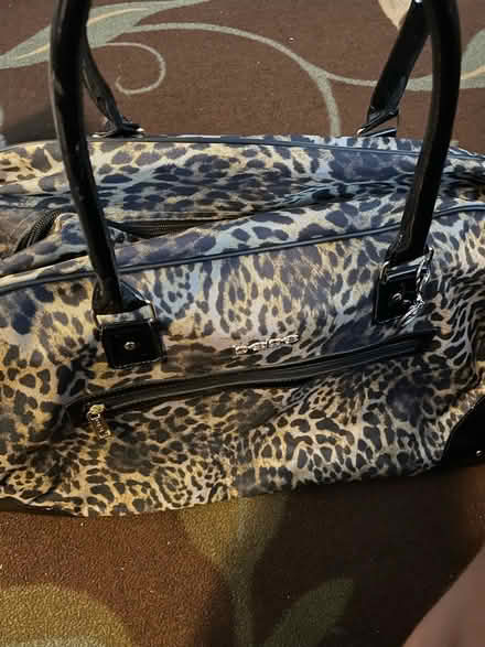 Photo of free leopard duffle bag n yellow bag (Bergenfield NJ) #1