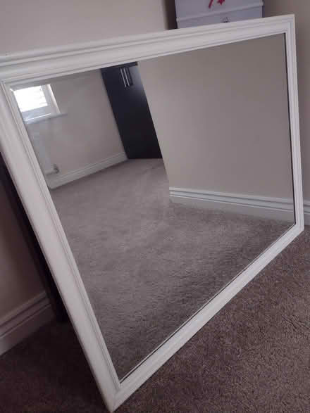 Photo of free Large White bevelled mirror (Warwick CV34 6) #1