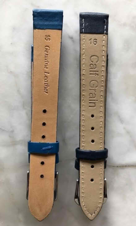 Photo of free Two new ladies leather watch straps,16mm (Wheatley OX33) #1