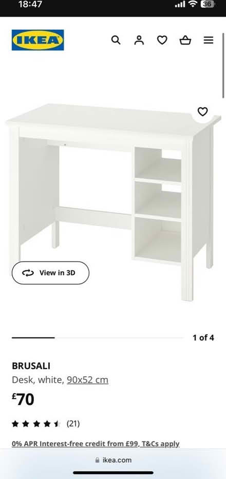 Photo of free White desk (Walthamstow) #1