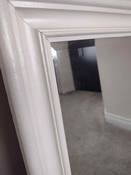 Photo of free Large White bevelled mirror (Warwick CV34 6) #2
