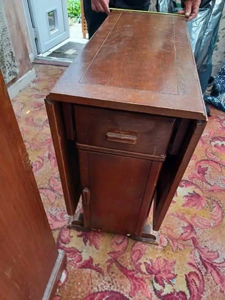 Photo of free Old heavy table with integral cupboards and draws (Pittville GL52) #4