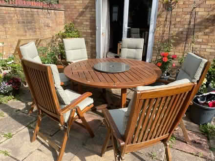 Photo of free Garden table and chairs (Egham) #1