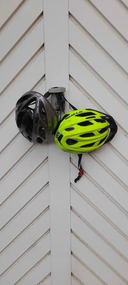 Photo of free Pair of adult cycling helmets (GU9) #1