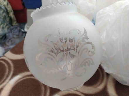 Photo of free 4 matching glass shades (Salfords, Redhill RH1 5) #2