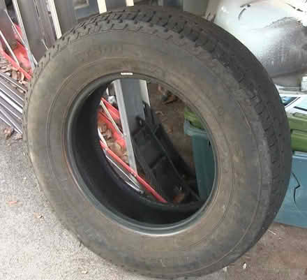 Photo of free ST205/75R15 trailer tire (Eastbrook-Goldenrod) #1