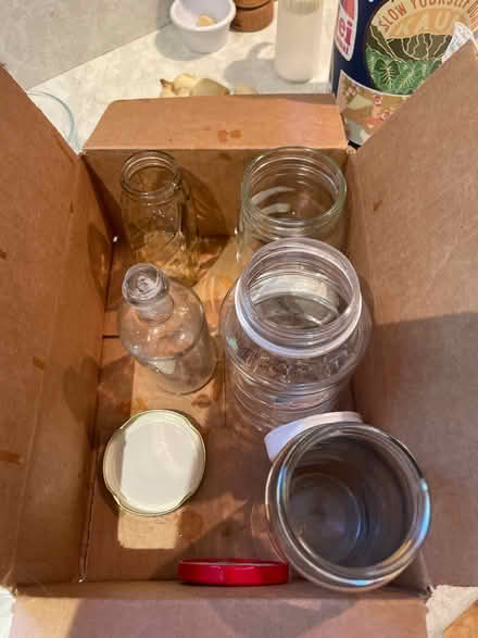 Photo of free Assorted bottles and jars (Reading, off West st) #1