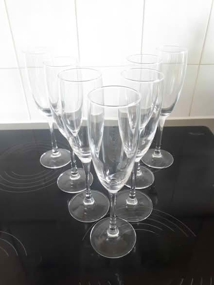 Photo of free 7x flutes/ prosecco glasses (South Tottenham N15) #2