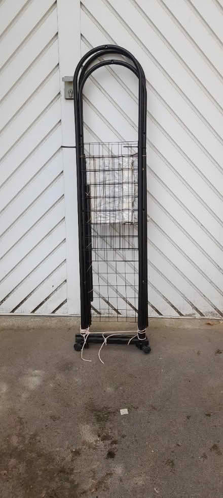 Photo of free Metal clothes rail on wheels (GU9) #1
