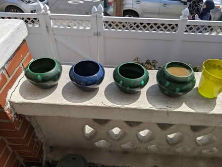 Photo of free Flower Pots, soil & vermiculite (Brooklyn, Kings Plaza Vicinity) #1