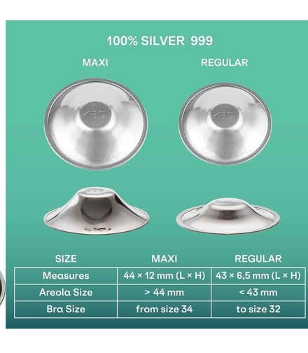 Photo of free Nipple cups (100% Silver) (W5) #1