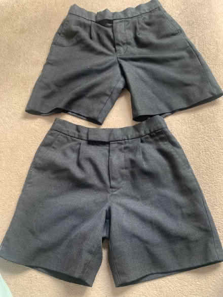 Photo of free 2 pairs grey school shorts waist 22”, and 23” (Liberton EH16) #1