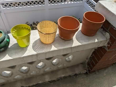 Photo of free Flower Pots, soil & vermiculite (Brooklyn, Kings Plaza Vicinity) #2