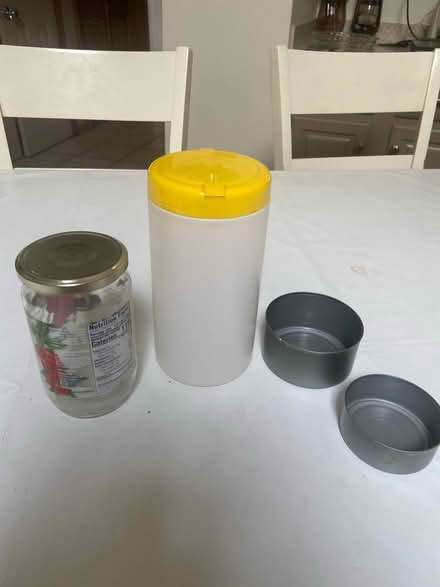 Photo of free Tuna cans, wipes containers, jars (Palos area) #1