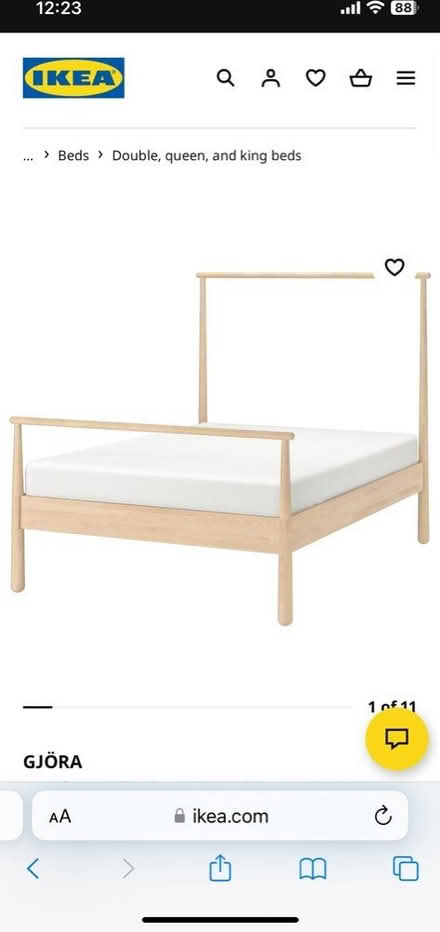 Photo of free Ikea Gjora double bed (Walthamstow) #4