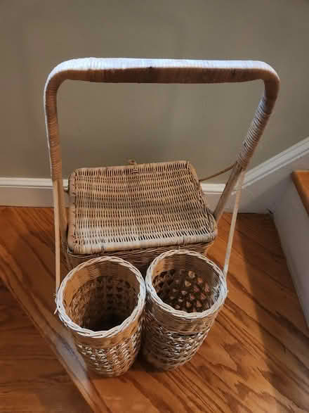 Photo of free Classic straw picnic basket (West Concord MA) #1