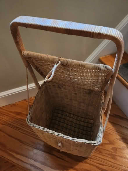 Photo of free Classic straw picnic basket (West Concord MA) #2