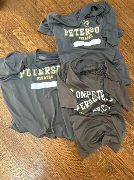 Photo of free Peterson Middle athletic shirts (Sunnyvale, CA Ponderosa Park) #1