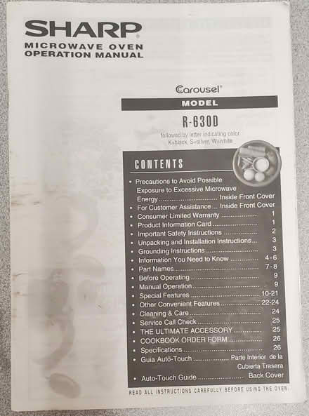 Photo of free Sharp Microwave (Central Alameda) #2