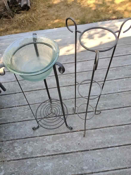 Photo of free Two metal plant stands (Greenlake) #1