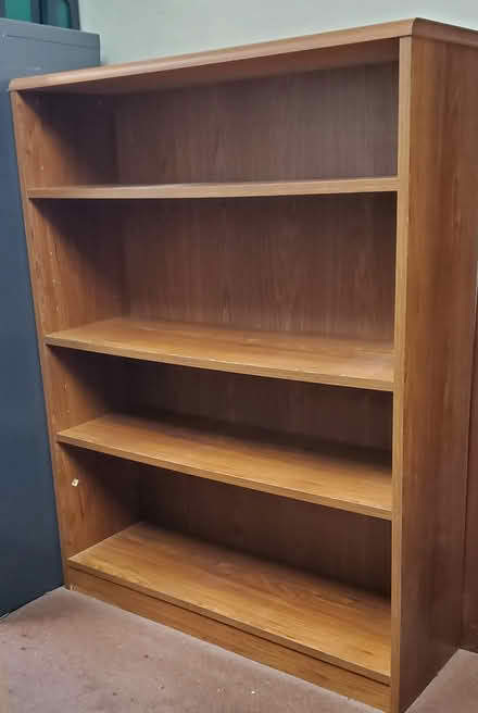 Photo of free Wooden book shelf (Central Alameda) #1