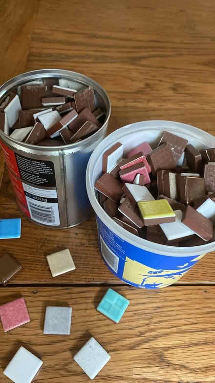 Photo of free Small colourful terracotta tiles (Uckfield, Ringles Cross TN22) #1