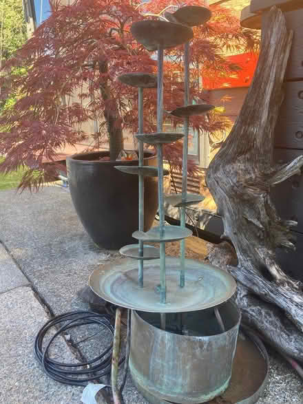 Photo of free Copper Garden Fountain (Eastlake - Roanoke at Fairview) #2