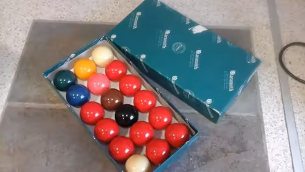 Photo of free Half Set Snooker Balls 2 inch dia. (Leyland PR25) #1
