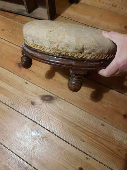 Photo of free Low upholstered foot stool (CT9) #2