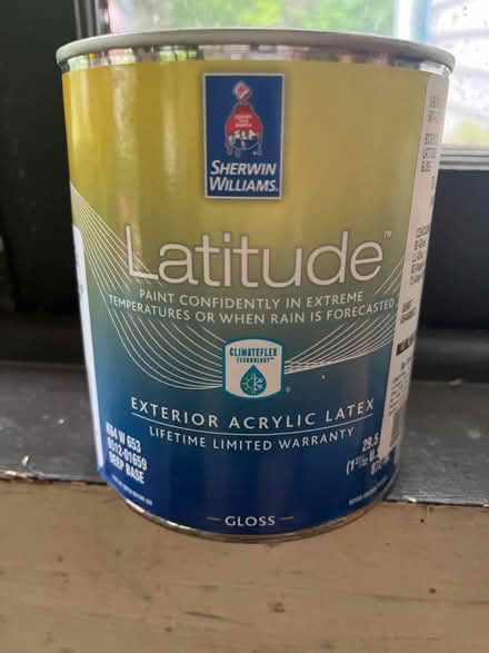 Photo of free 1qt. Blue exterior paint (near The Commons) #1