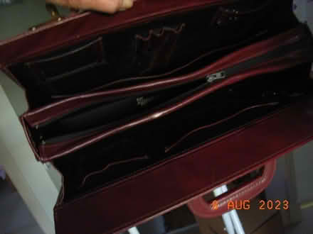 Photo of free Briefcase, burgundy leather (GL53 Leckhampton) #2