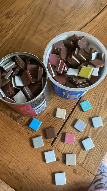 Photo of free Small colourful terracotta tiles (Uckfield, Ringles Cross TN22) #2