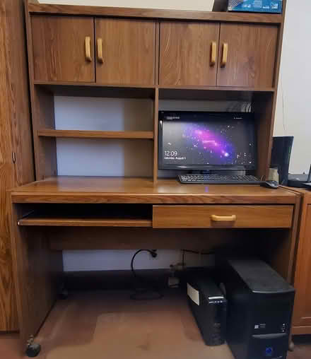 Photo of free Wooden Computer Desk (Central Alameda) #1